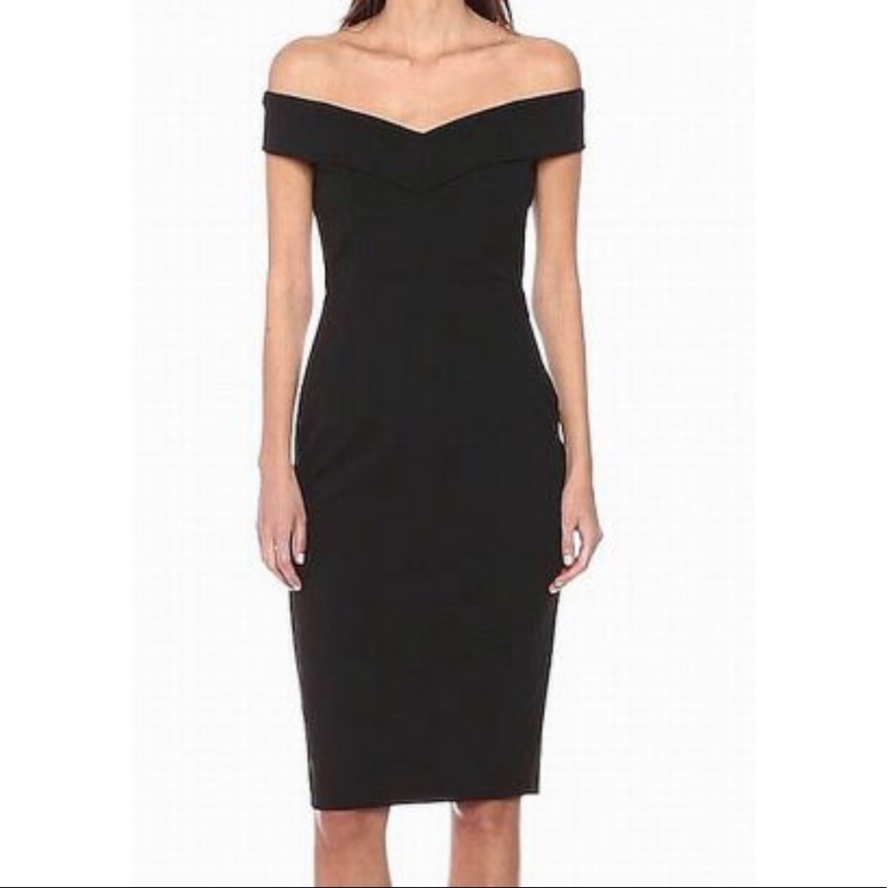 Beige by ECI black sheath dress